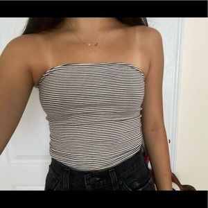brandy melville stripped tube top